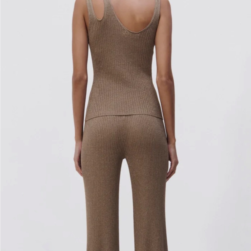 Jonathan Simkhai Metallic Ribbed Tank - Picture 5 of 12